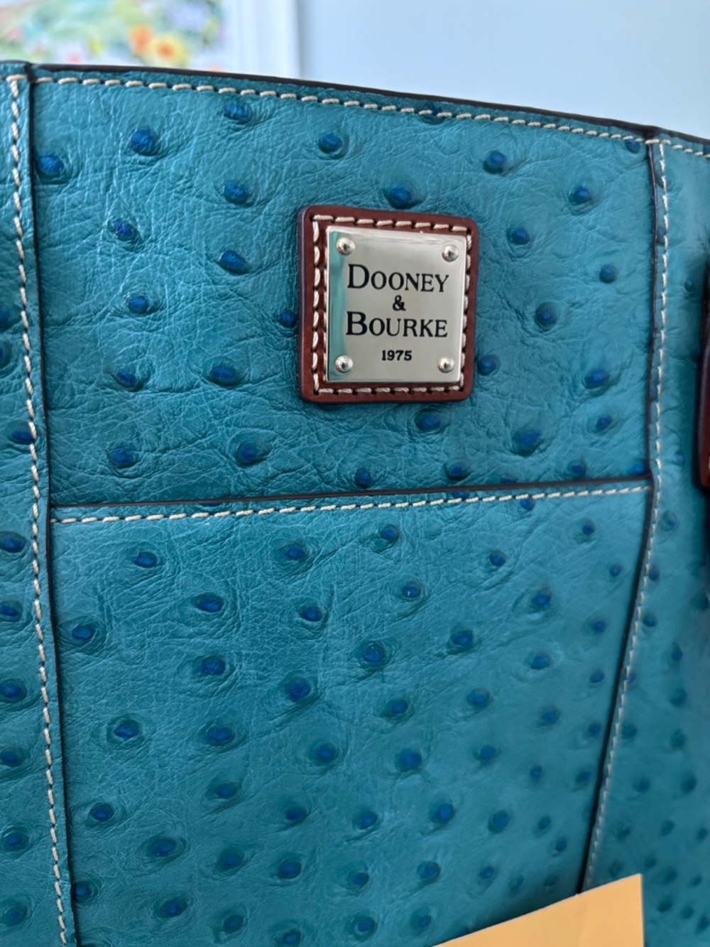 Dooney & Bourke Turquoise Small Lexington Bag - Picture 5 of 13